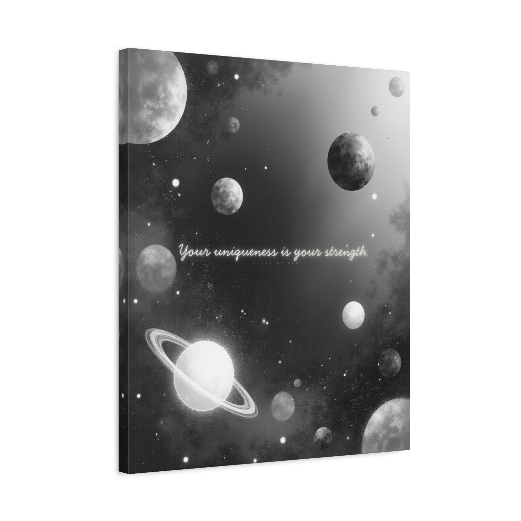 "Your uniqueness is your strength" Canvas Wall Art