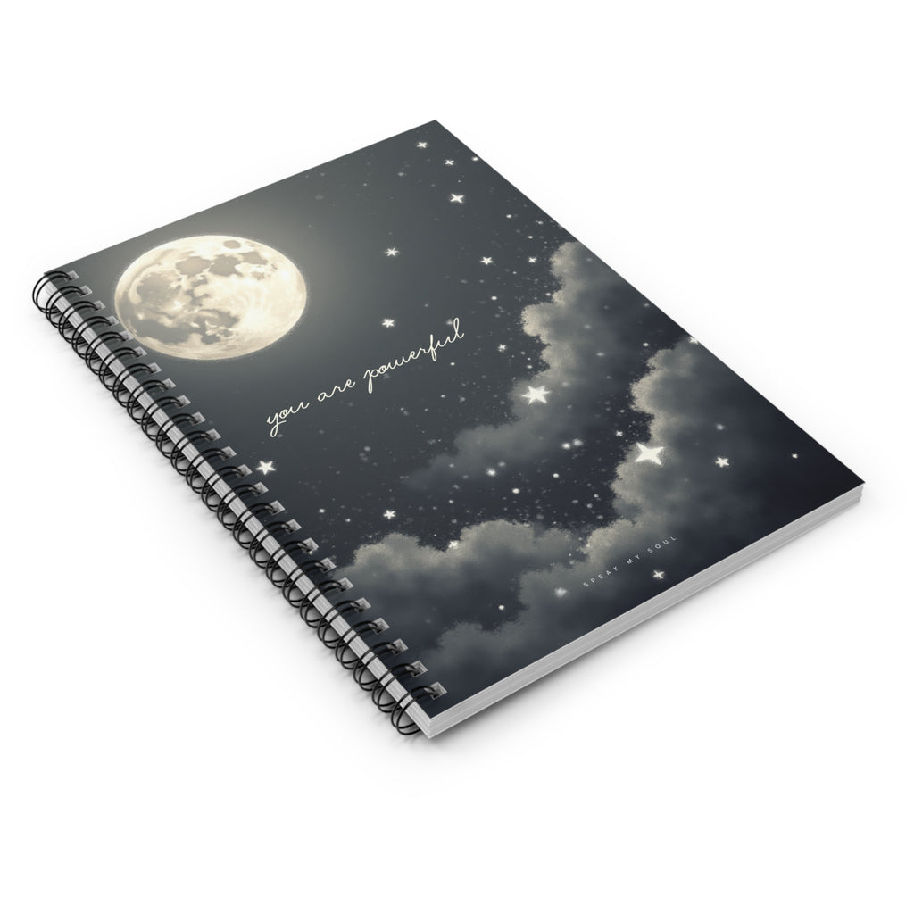 “You are powerful” Ruled Notebook - The Moonlight Collection