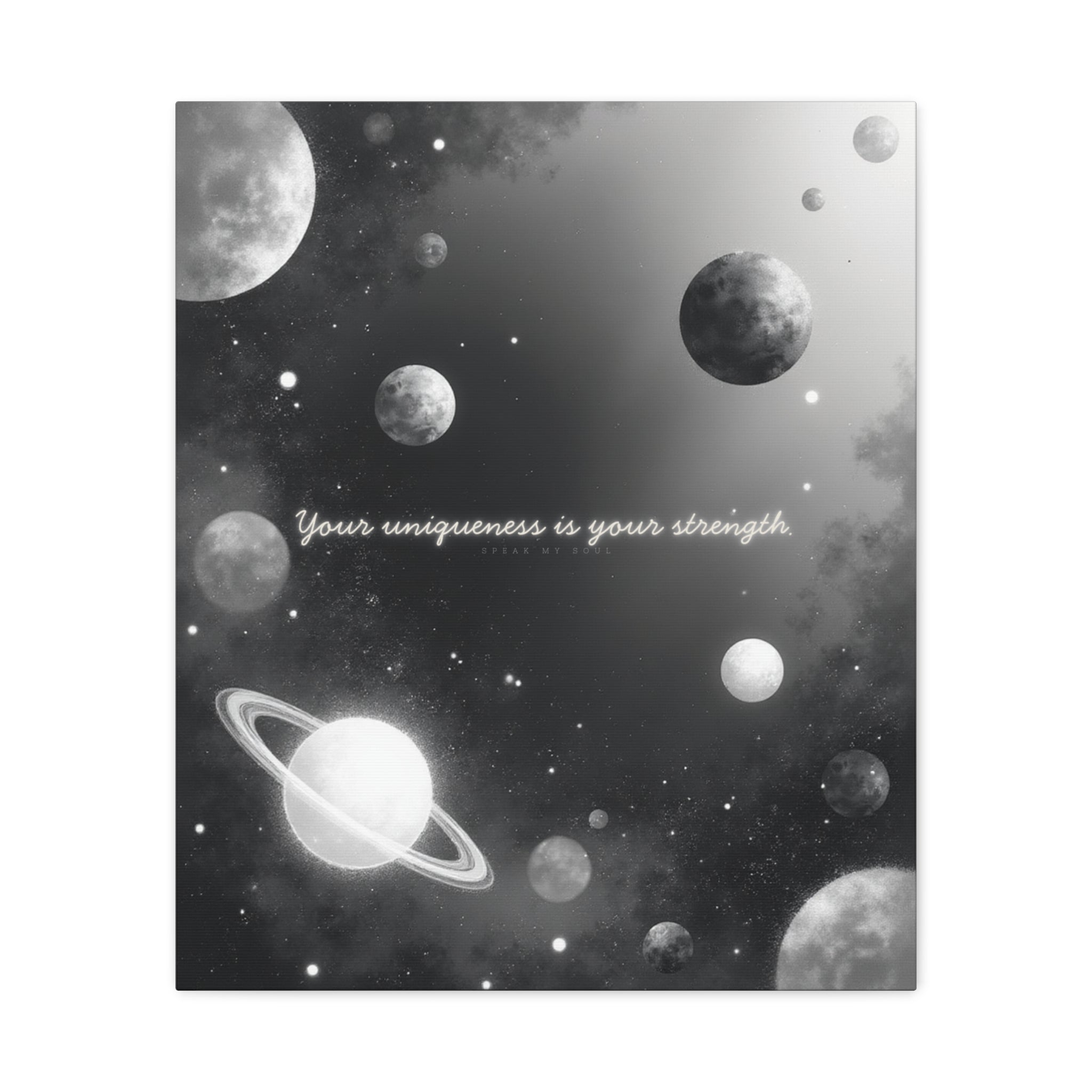 "Your uniqueness is your strength" Canvas Wall Art