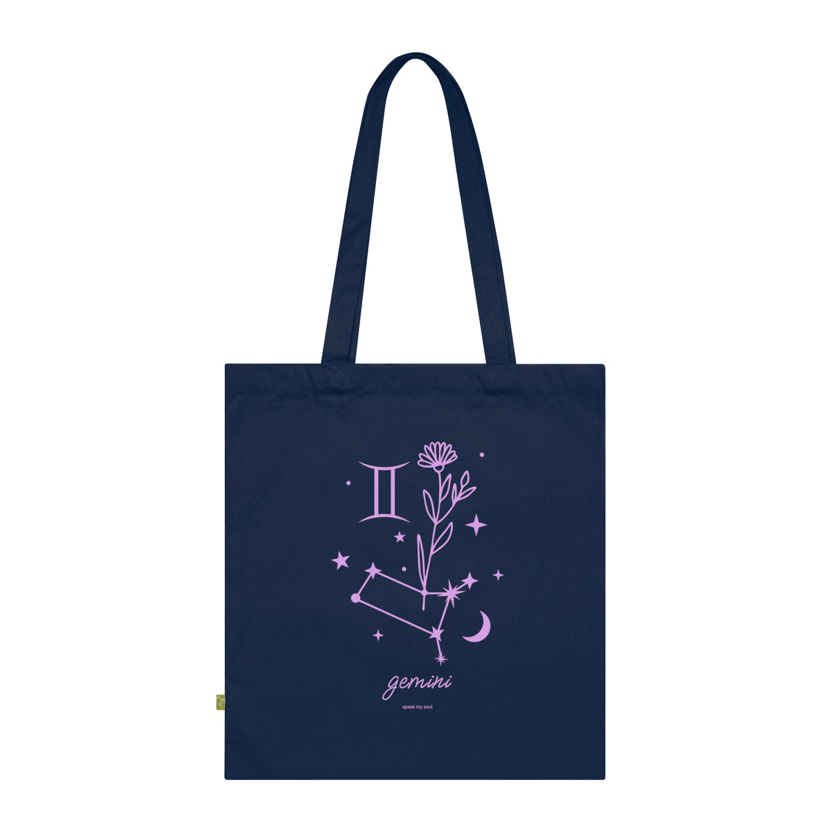 Gemini Zodiac Tote Bag | Pink Cosmos | Astrology Gift