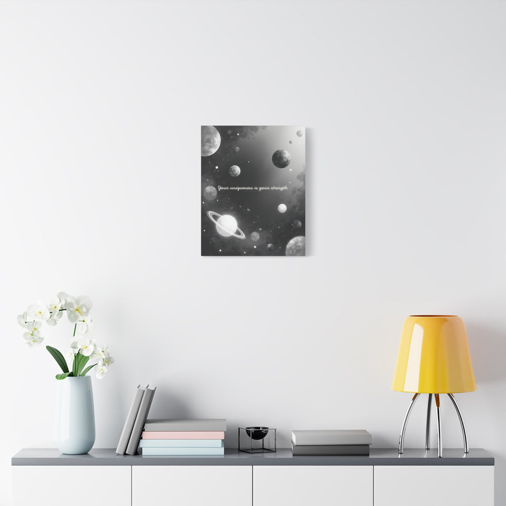 "Your uniqueness is your strength" Canvas Wall Art