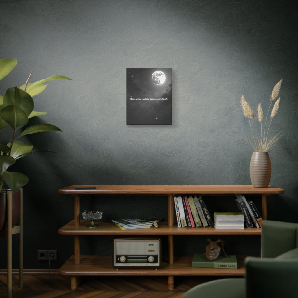 "Your Voice Matters, Speak Your Truth" Canvas Wall Art