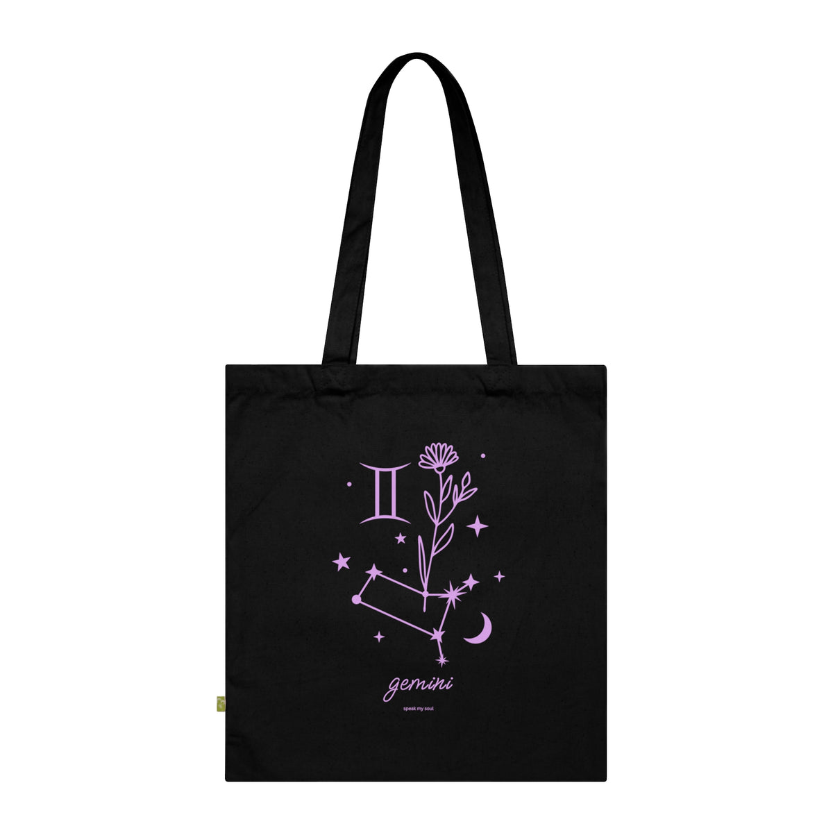 Gemini Zodiac Tote Bag | Pink Cosmos | Astrology Gift