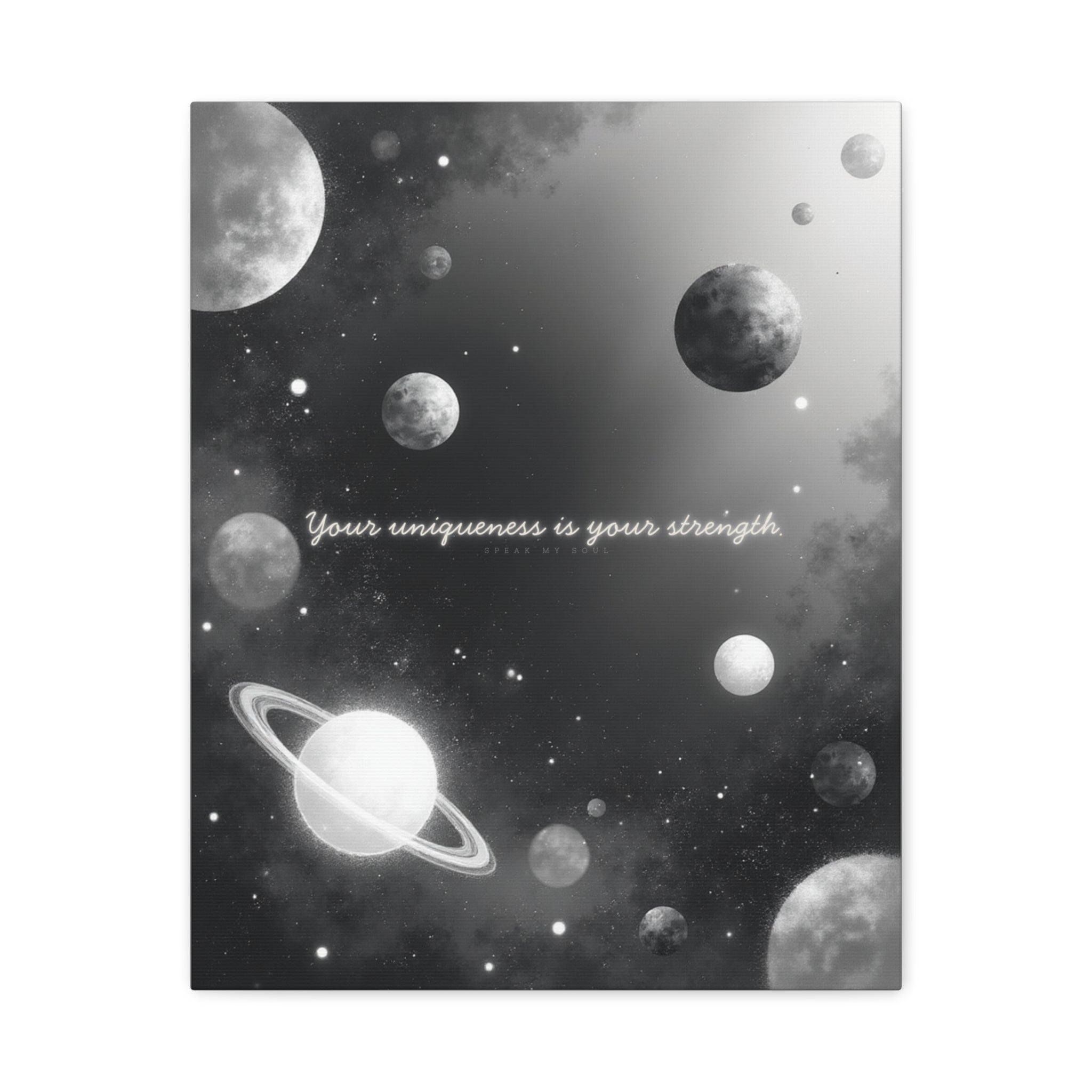 "Your uniqueness is your strength" Canvas Wall Art