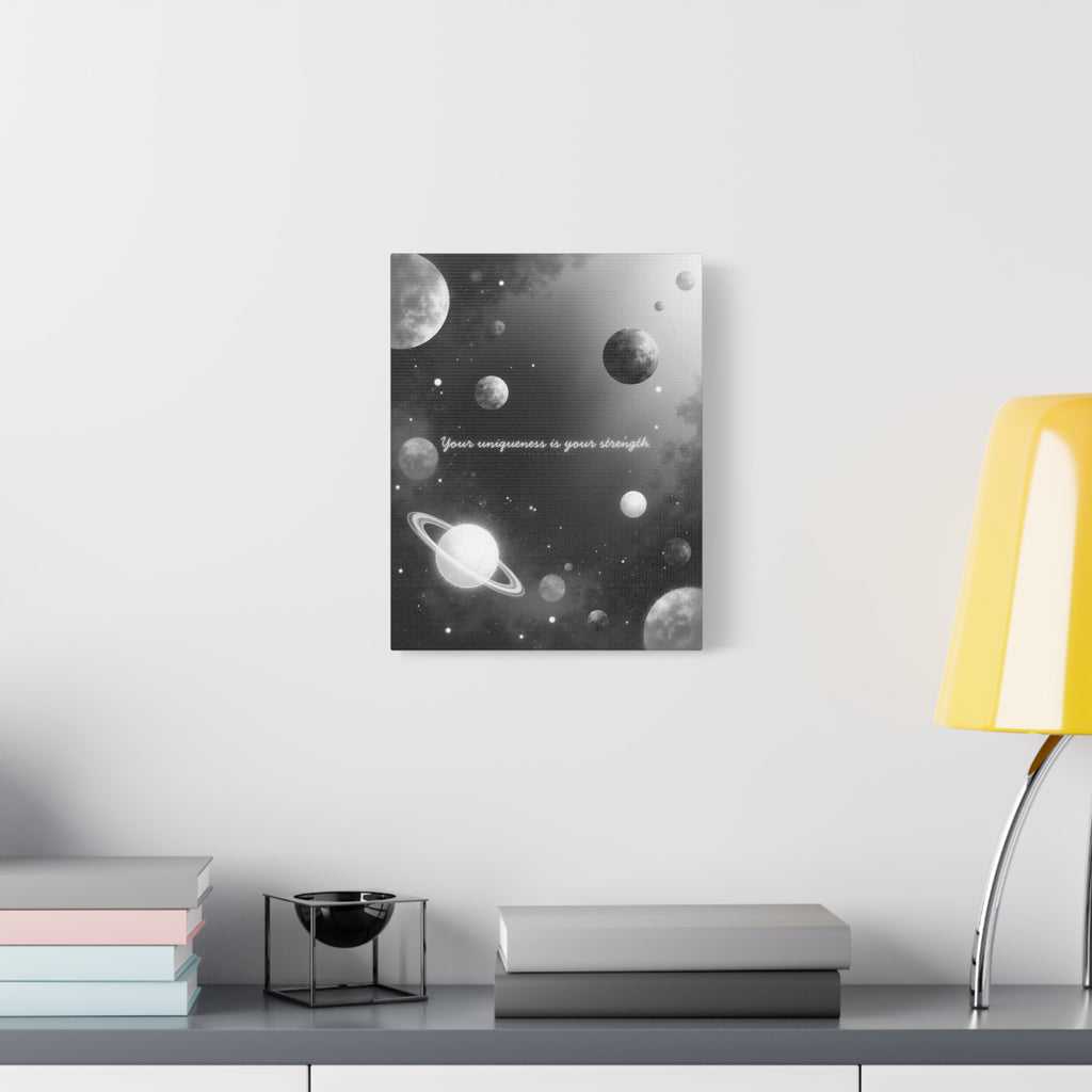 "Your uniqueness is your strength" Canvas Wall Art