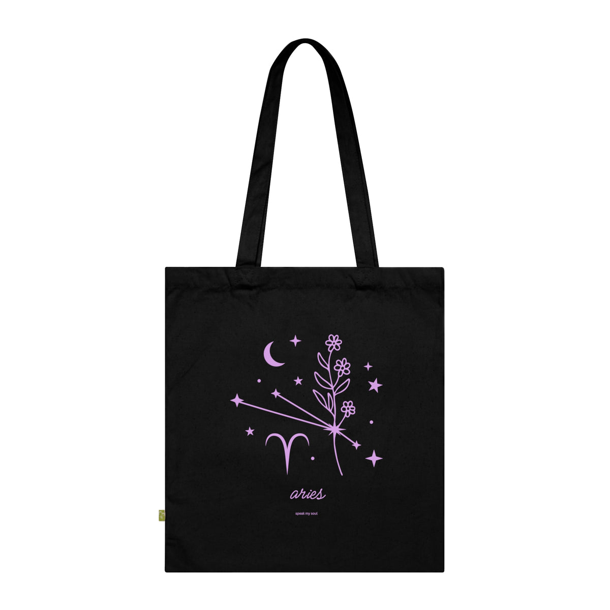 Aries Zodiac Tote | Pink Cosmos | Astrology Gift