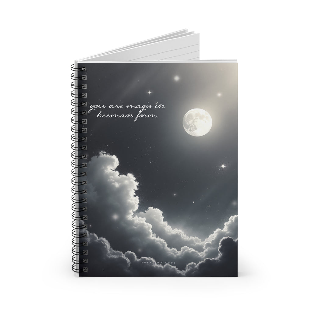 “You are magic in human form” Ruled Notebook - The Moonlight Collection
