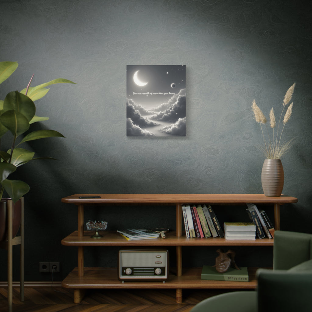 "You are capable of more than you know" Canvas Wall Art