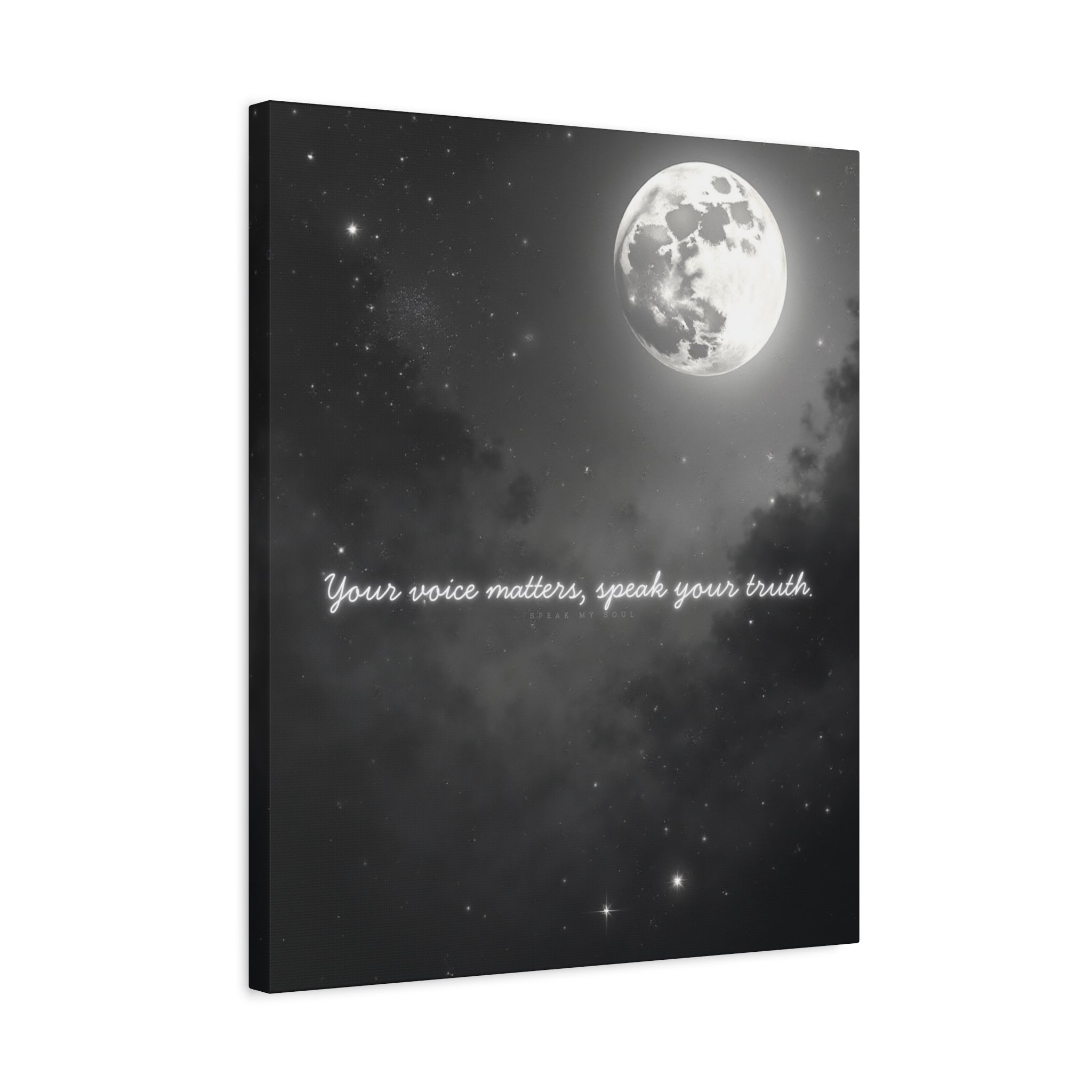 "Your Voice Matters, Speak Your Truth" Canvas Wall Art