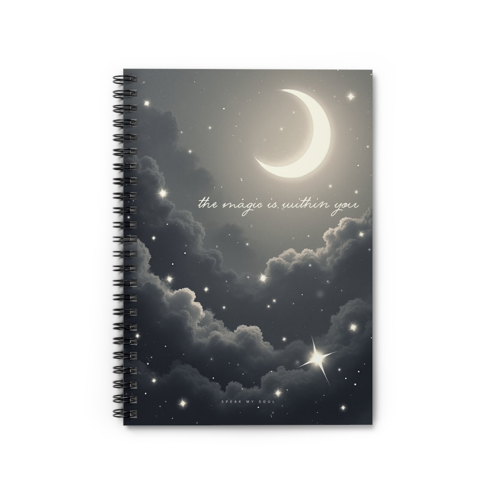 "The magic is within you" Ruled Notebook - The Moonlight Collection Notebook