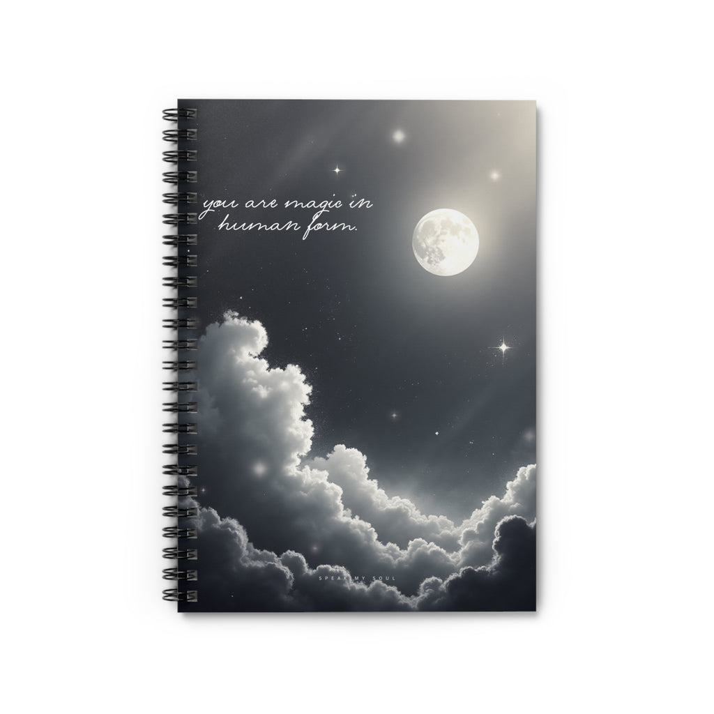 “You are magic in human form” Ruled Notebook - The Moonlight Collection