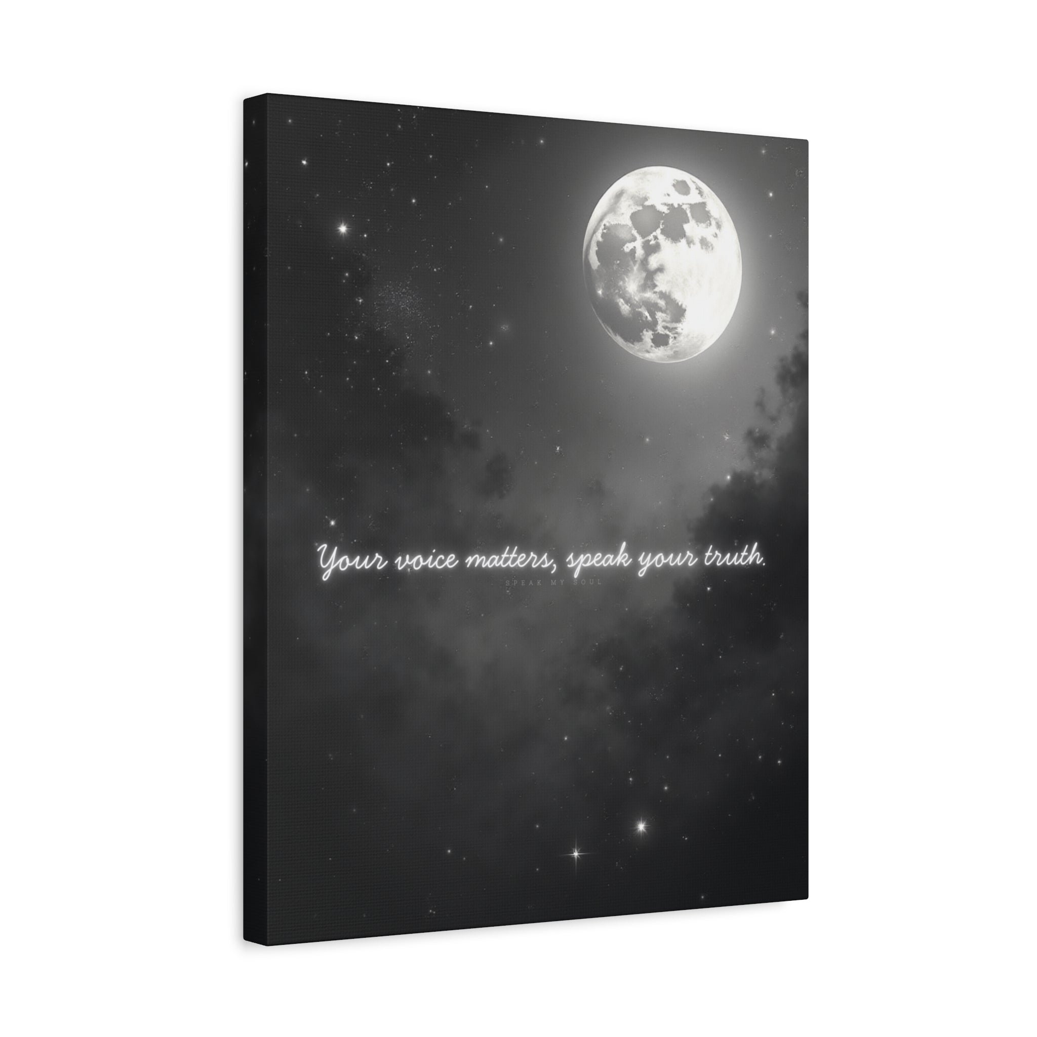 "Your Voice Matters, Speak Your Truth" Canvas Wall Art