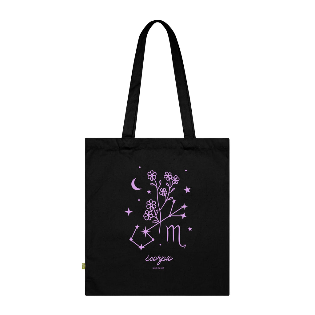 Scorpio Zodiac Tote Bag | Pink Cosmos | Astrology Gift