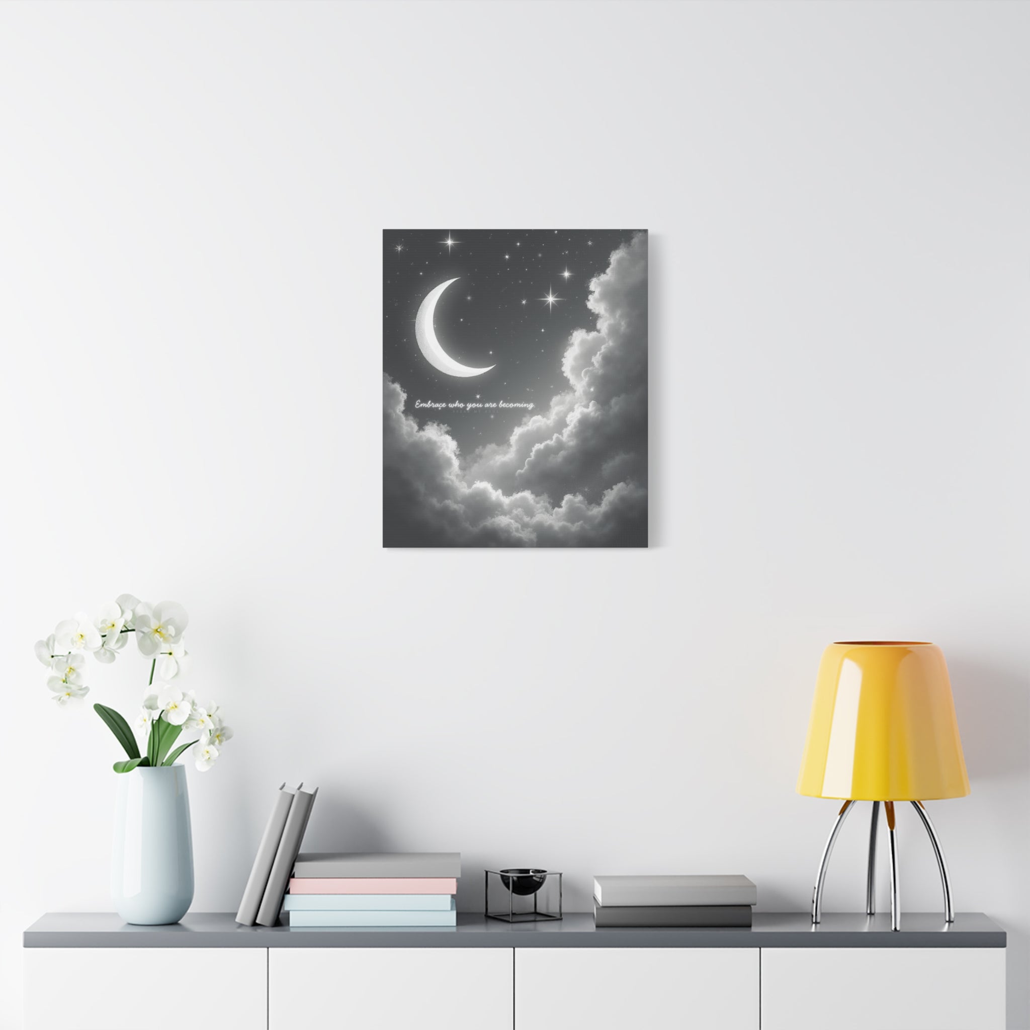 "Embrace who you are becoming" Canvas Wall Art