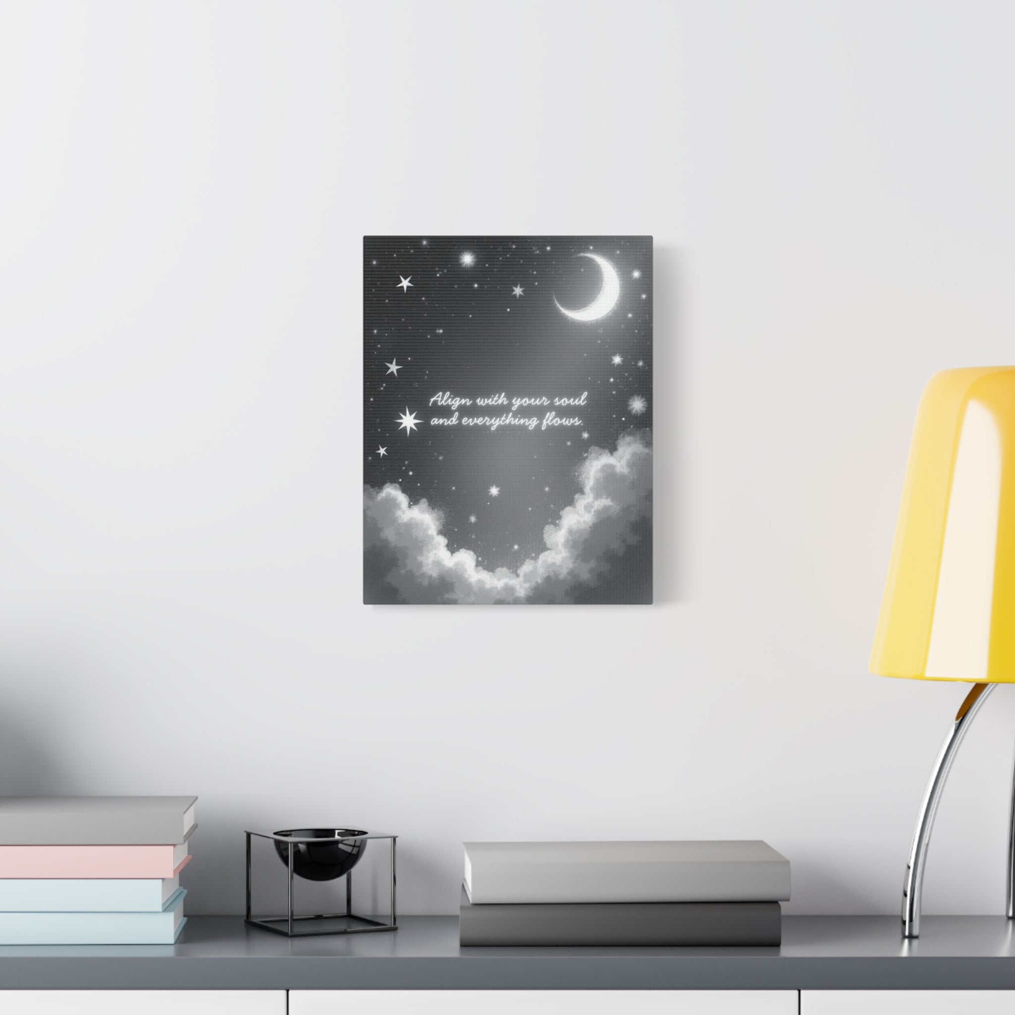 "Align with your soul and everything flows" Canvas Wall Art