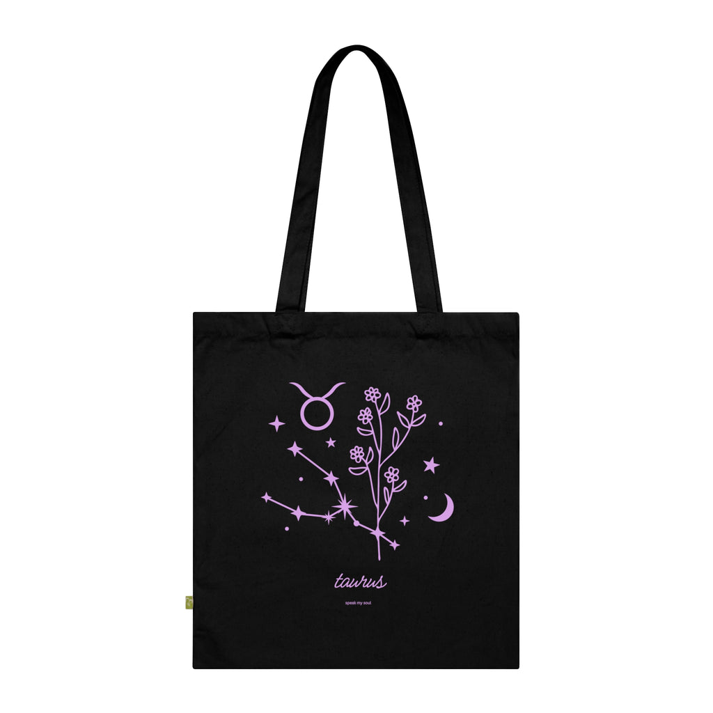 Taurus Zodiac Tote | Pink Cosmos | Astrology Gift
