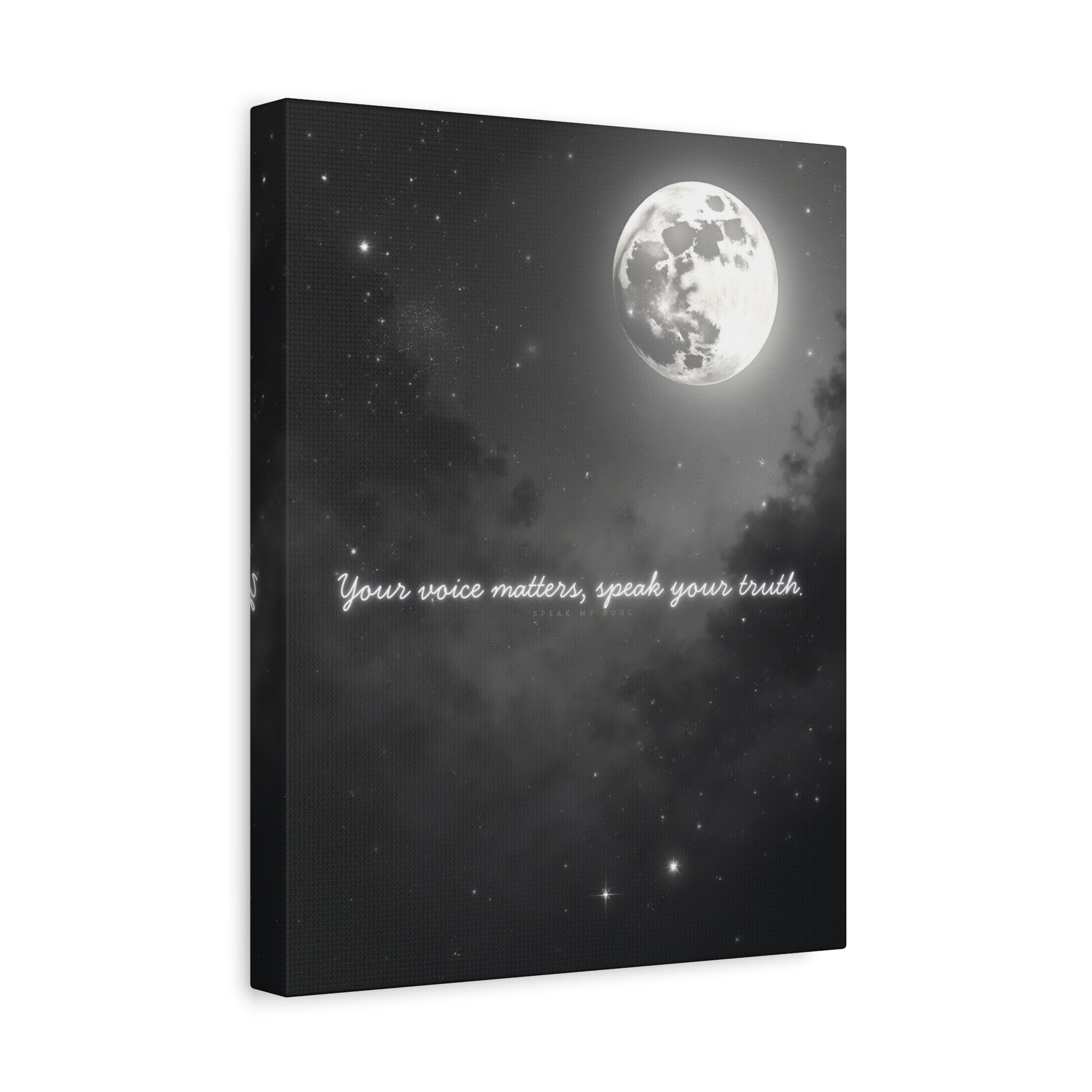 "Your Voice Matters, Speak Your Truth" Canvas Wall Art