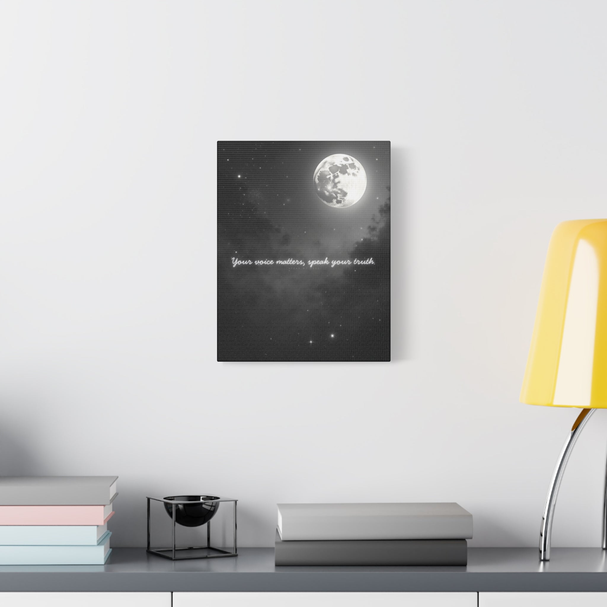 "Your Voice Matters, Speak Your Truth" Canvas Wall Art