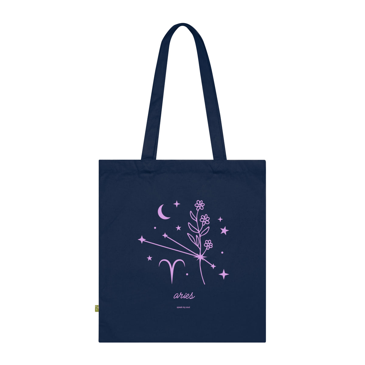 Aries Zodiac Tote | Pink Cosmos | Astrology Gift