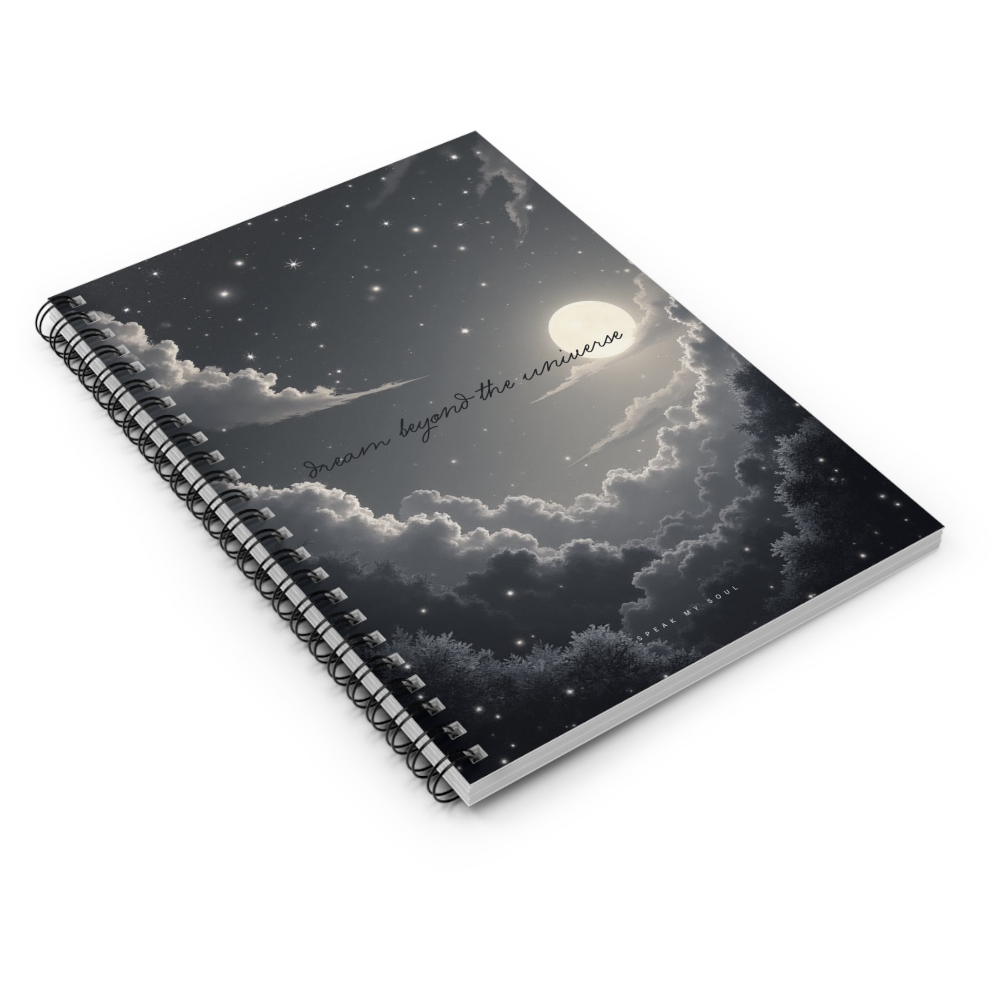 “Dream beyond the universe” Ruled Notebook - The Moonlight Collection
