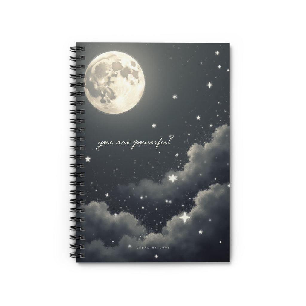 “You are powerful” Ruled Notebook - The Moonlight Collection