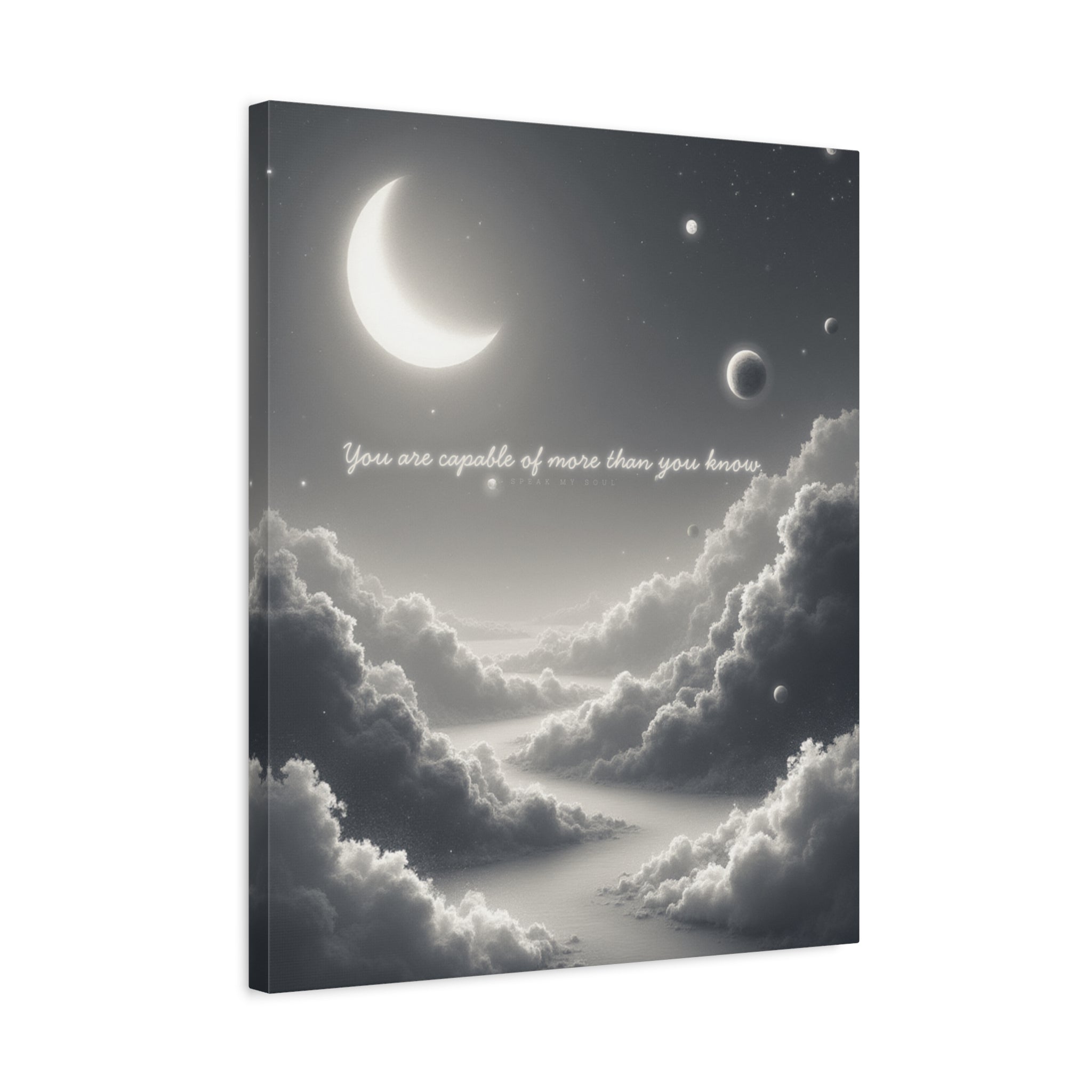 "You are capable of more than you know" Canvas Wall Art