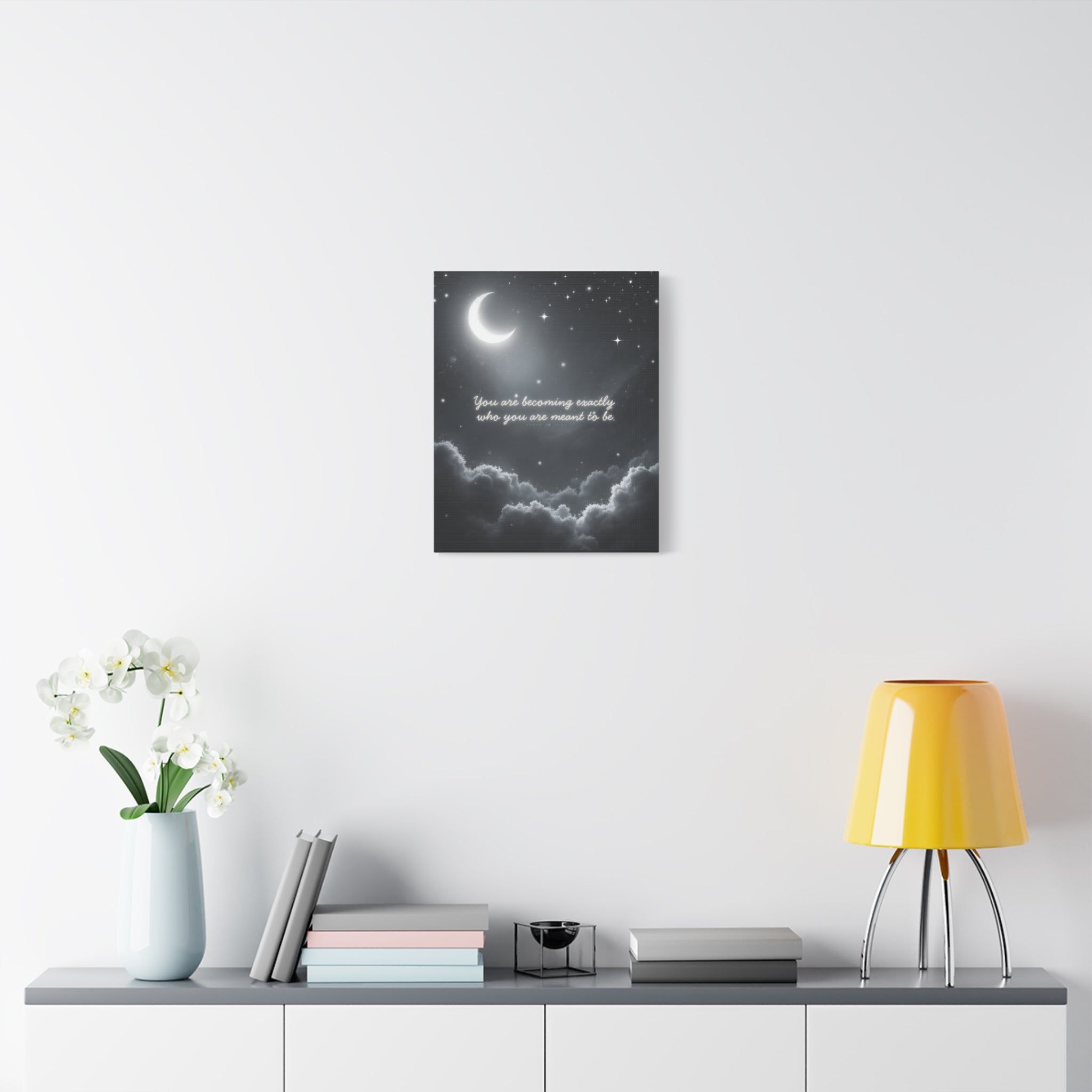 "You are becoming exactly who you are meant to be" Canvas Wall Art