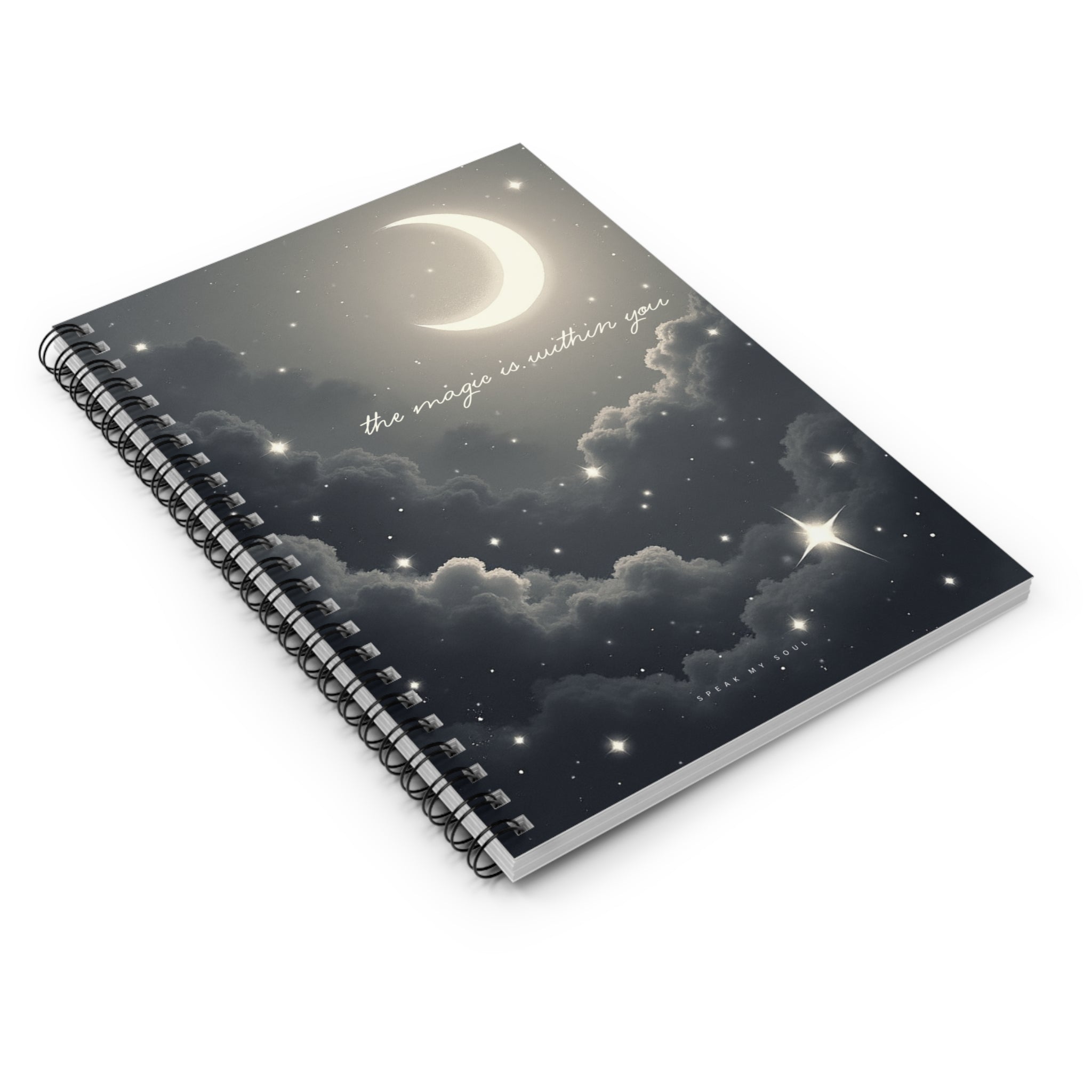 "The magic is within you" Ruled Notebook - The Moonlight Collection Notebook