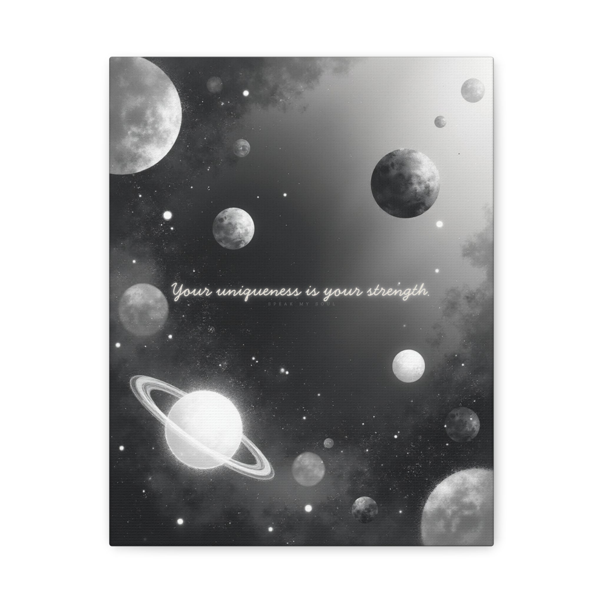 "Your uniqueness is your strength" Canvas Wall Art