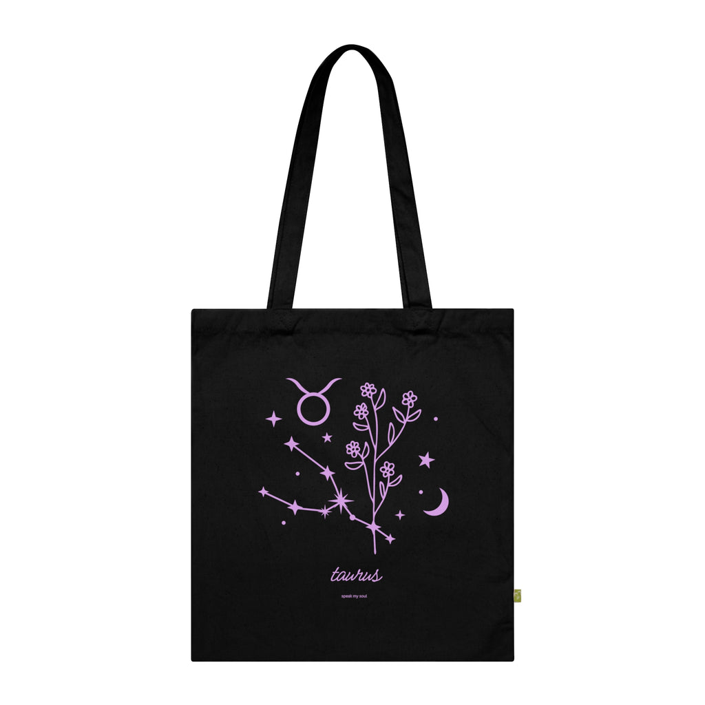 Taurus Zodiac Tote | Pink Cosmos | Astrology Gift
