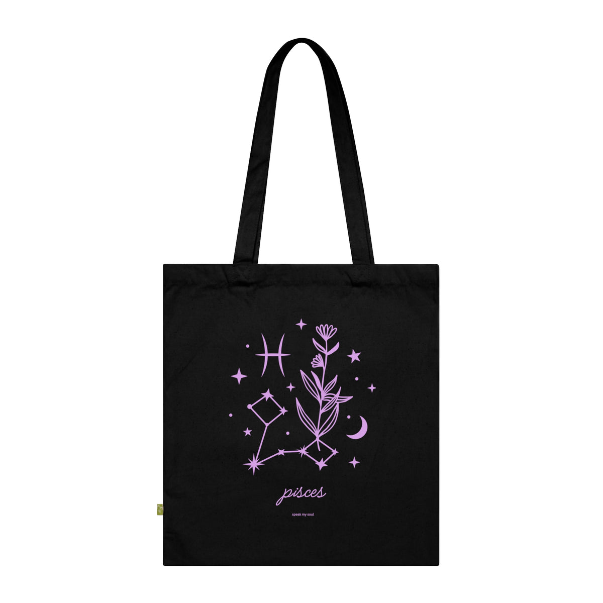 Pisces Zodiac Tote Bag | Pink Cosmos | Astrology Gift