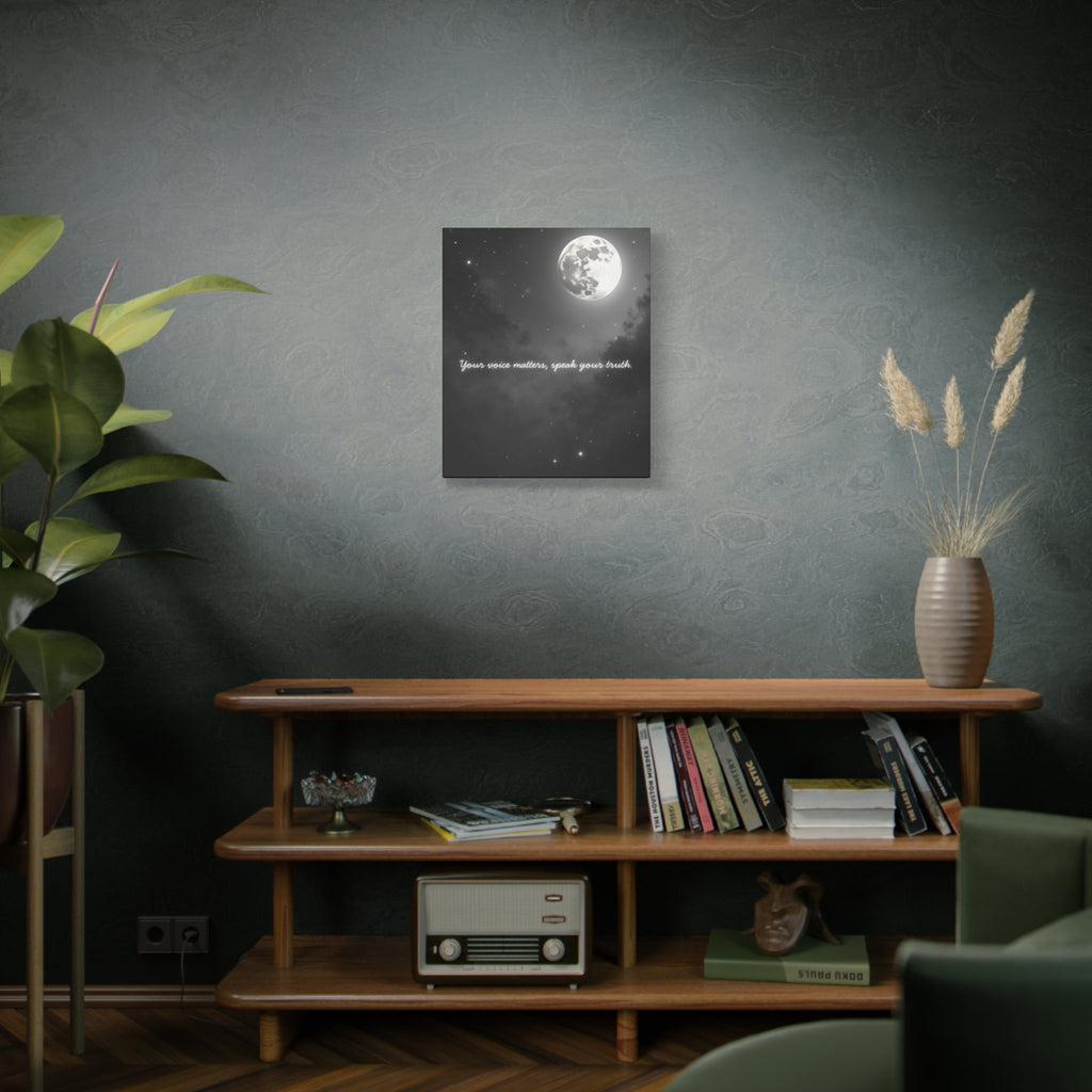 "Your Voice Matters, Speak Your Truth" Canvas Wall Art