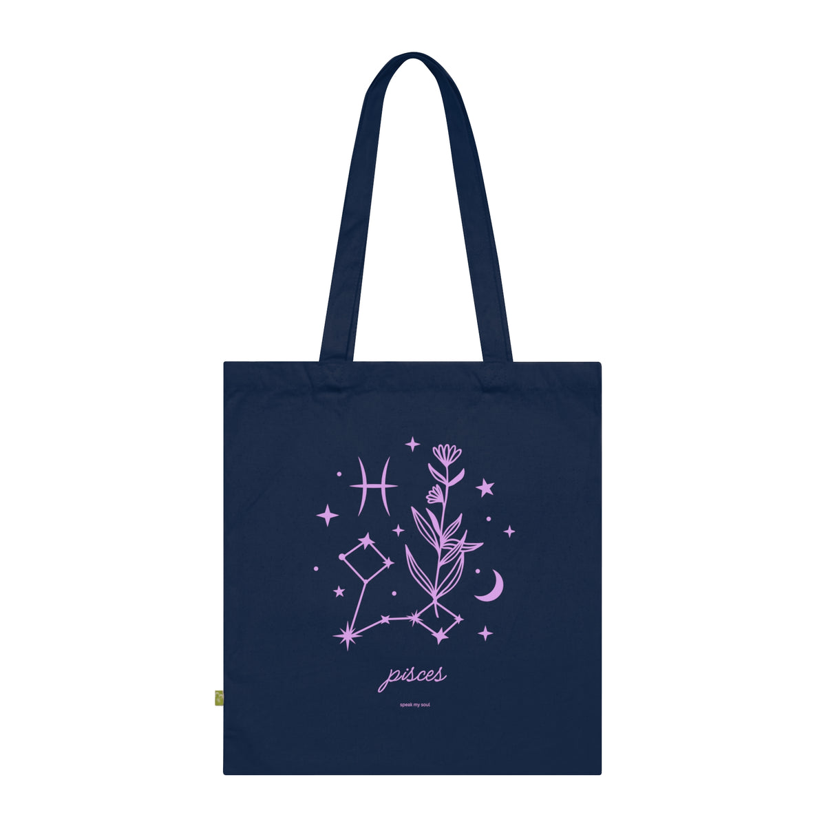 Pisces Zodiac Tote Bag | Pink Cosmos | Astrology Gift