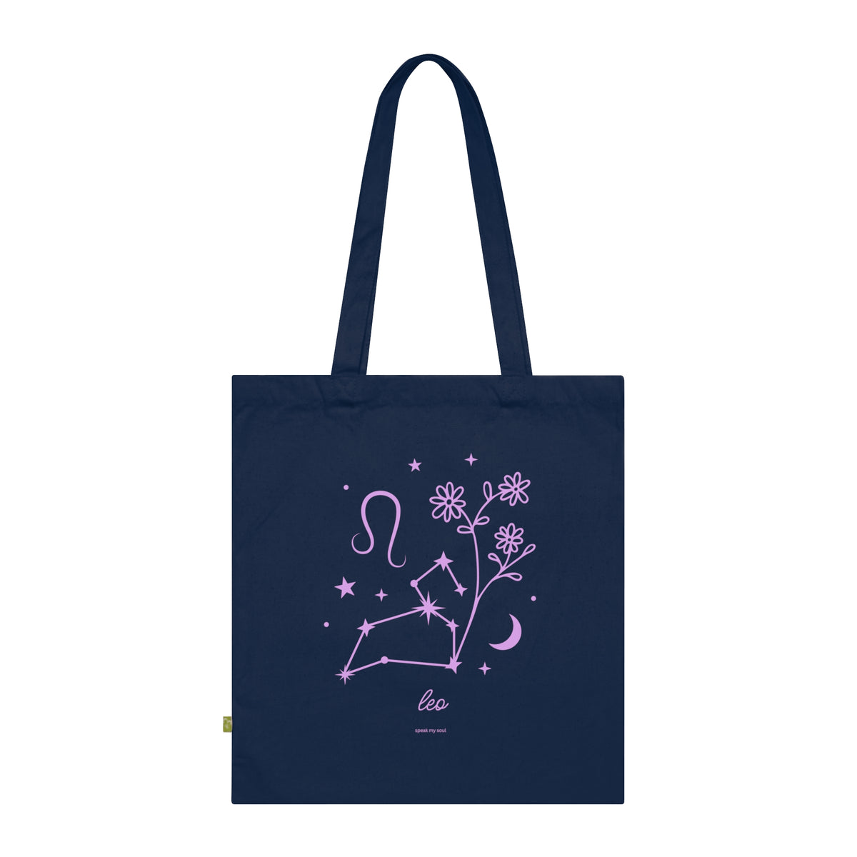 Leo Zodiac Tote Bag | Pink Cosmos | Astrology Gift