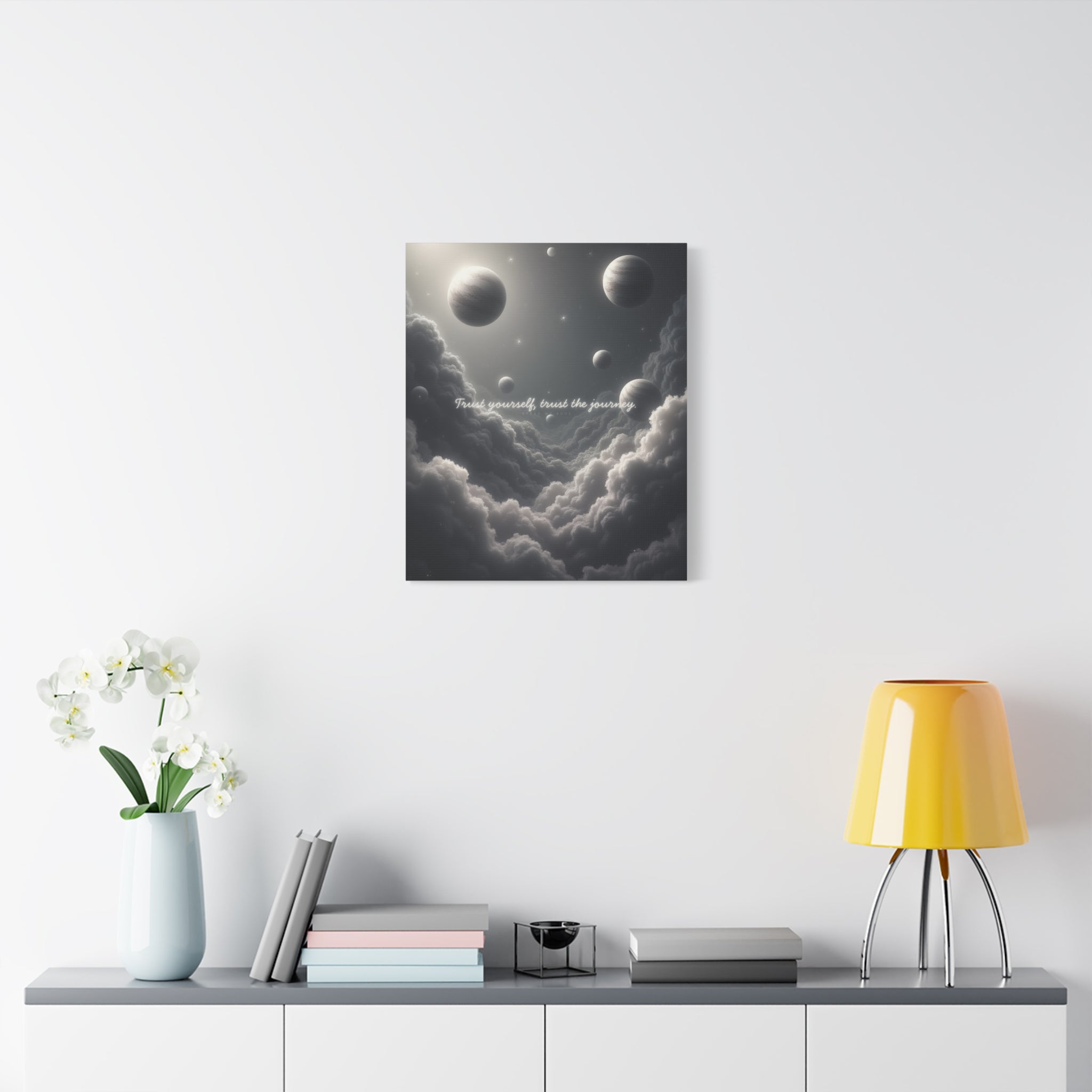 "Trust yourself, trust the journey" Canvas Wall Art