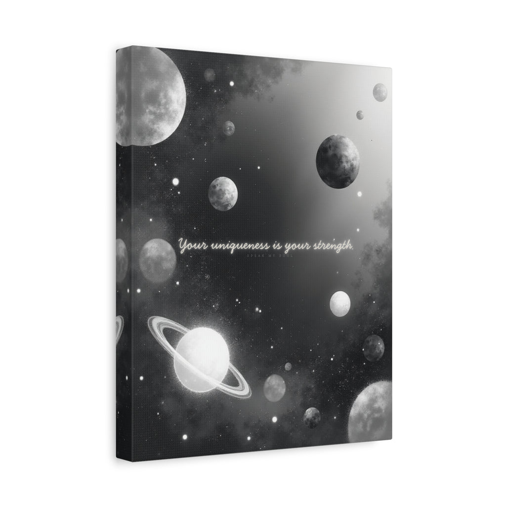 "Your uniqueness is your strength" Canvas Wall Art