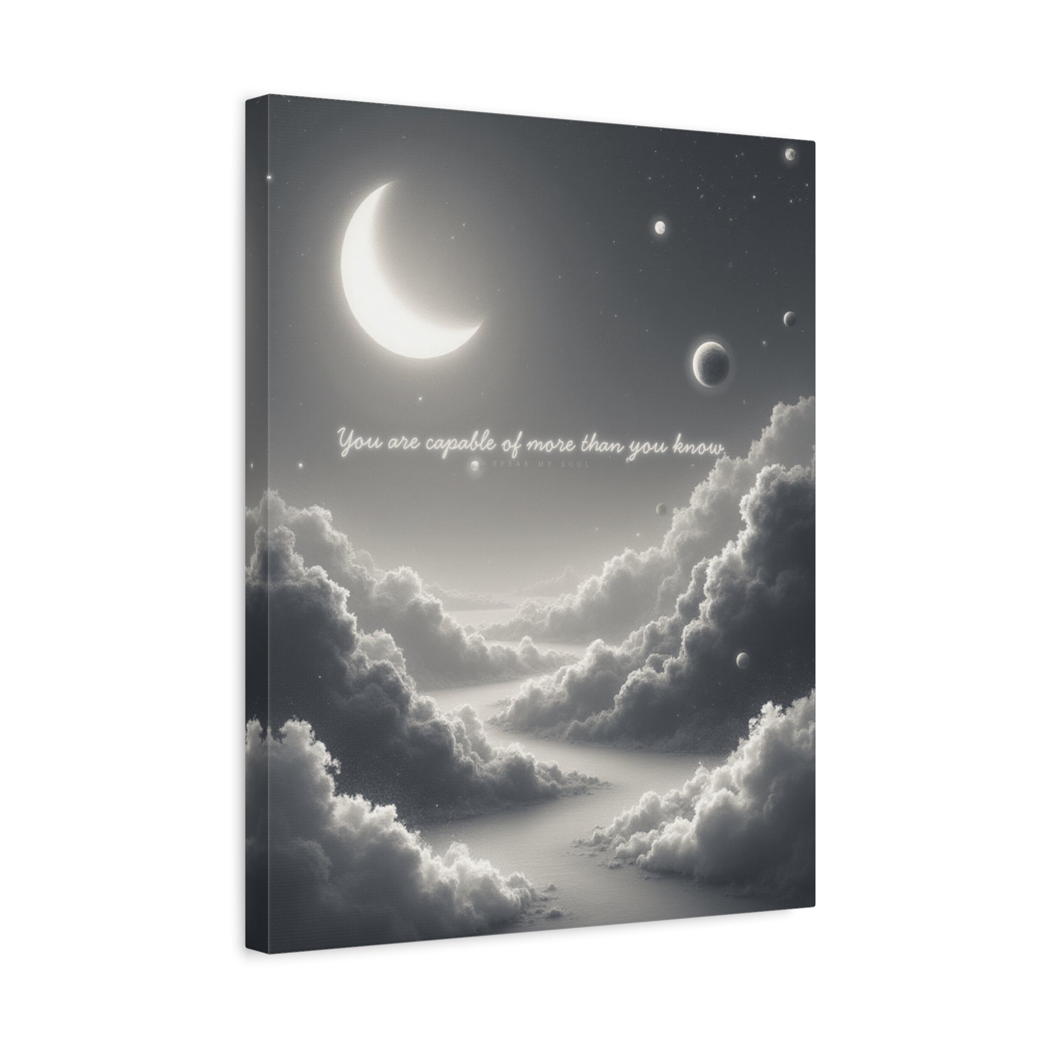 "You are capable of more than you know" Canvas Wall Art