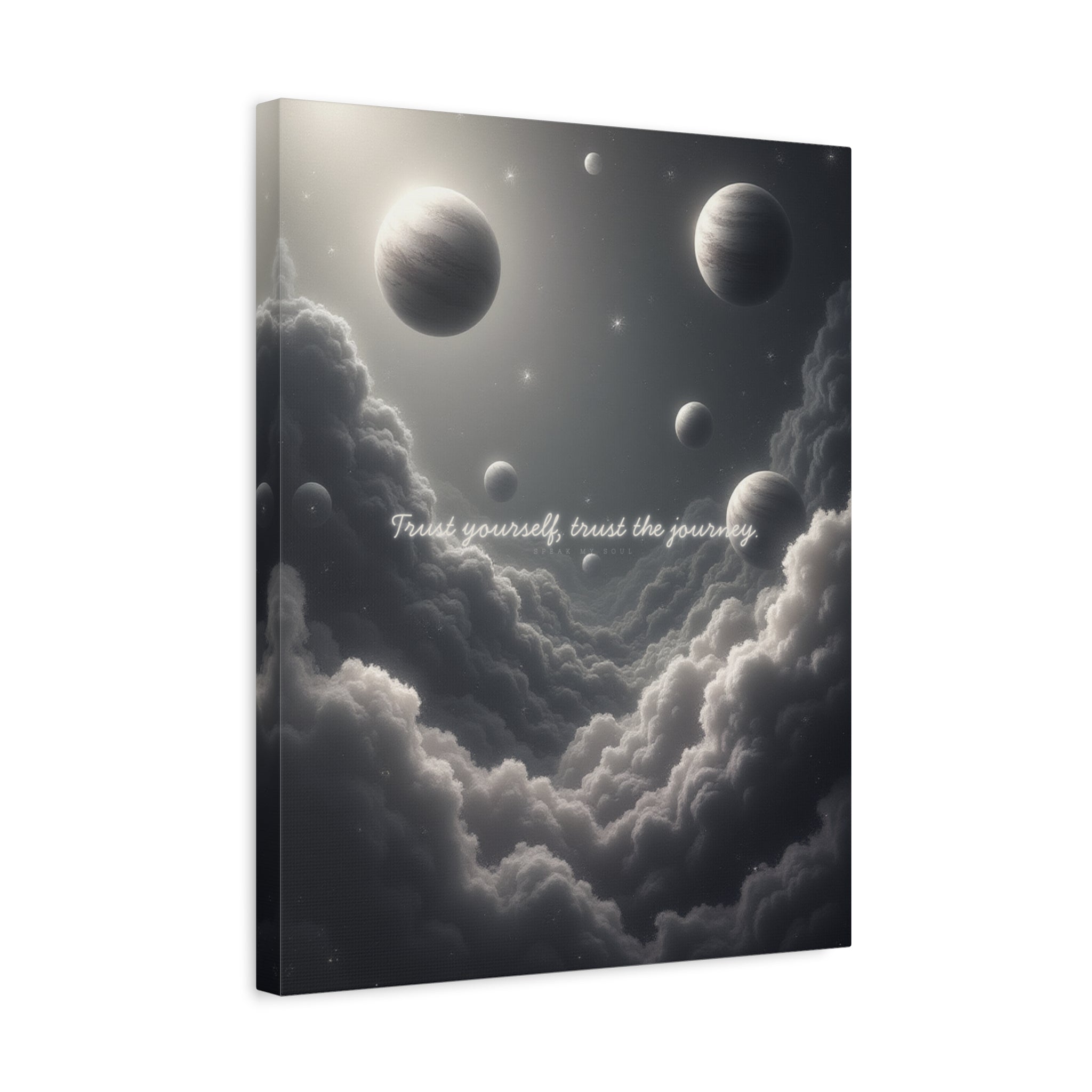 "Trust yourself, trust the journey" Canvas Wall Art