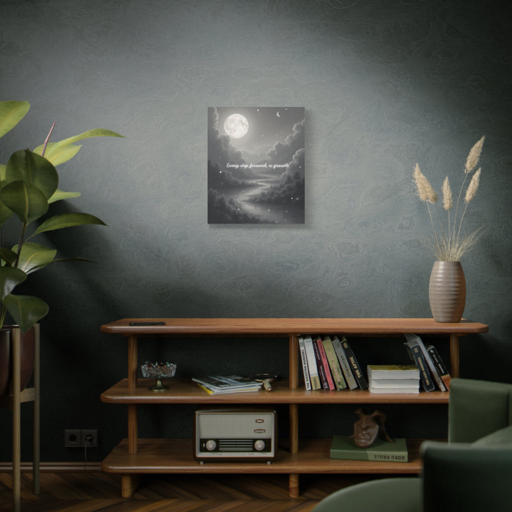 "Every step forward, is growth" Canvas Wall Art