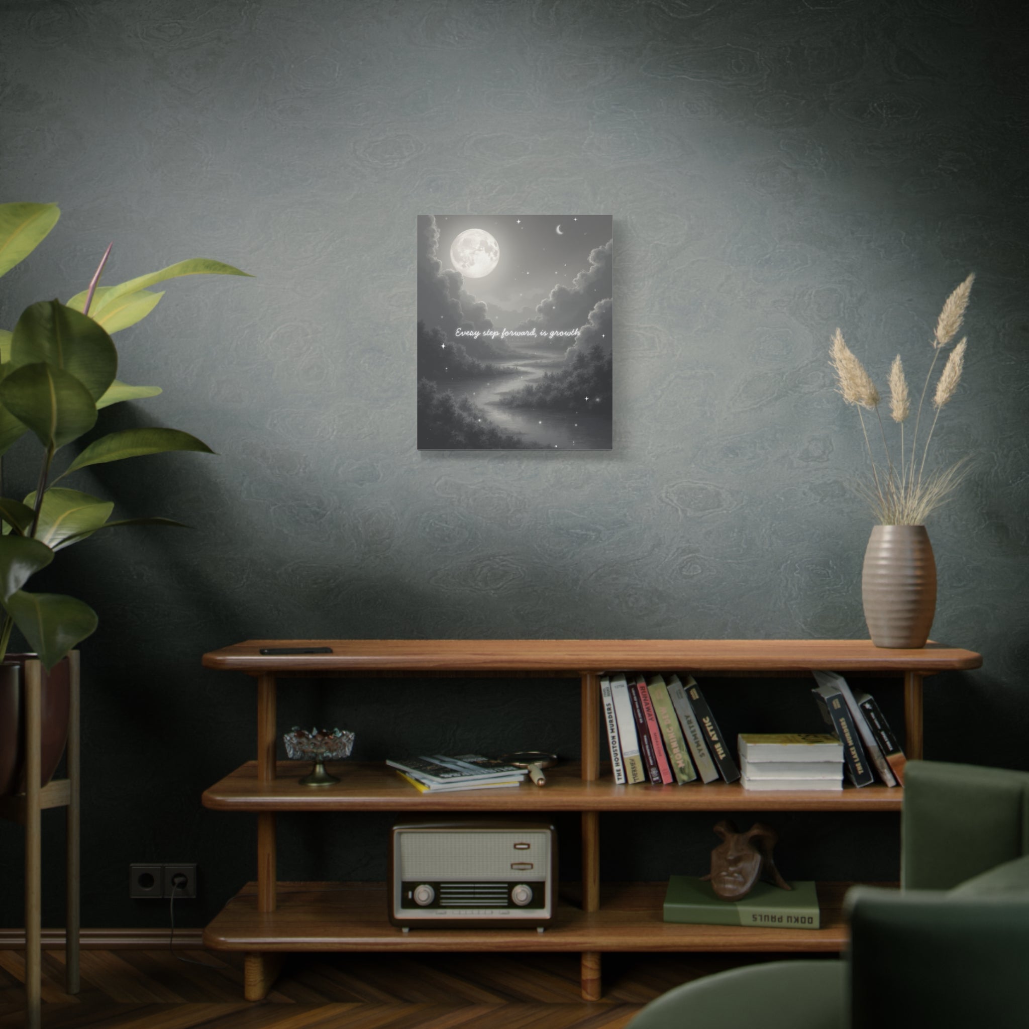 "Every step forward, is growth" Canvas Wall Art