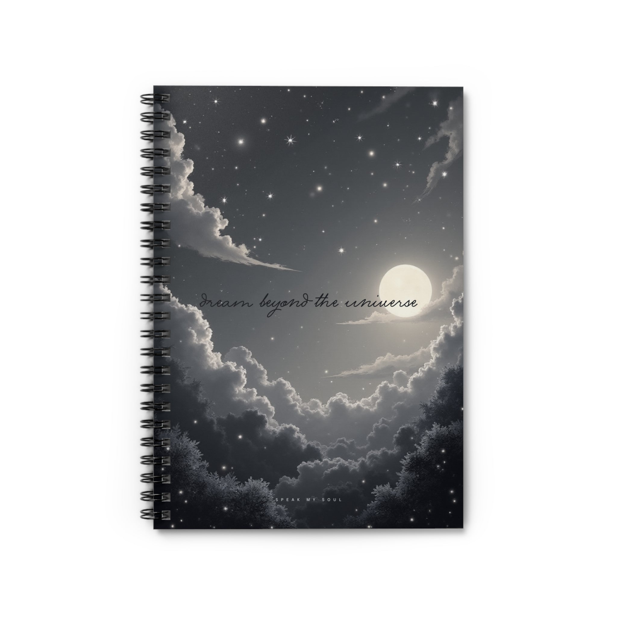 “Dream beyond the universe” Ruled Notebook - The Moonlight Collection